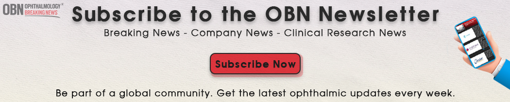 Subscription banner for an ophthalmic newsletter