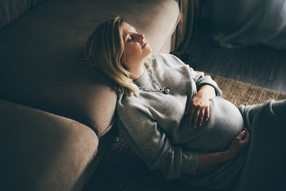 pregnant woman resting
