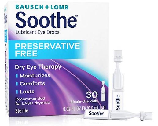 Soothe Preservative-Free Lubricant Eye Drops